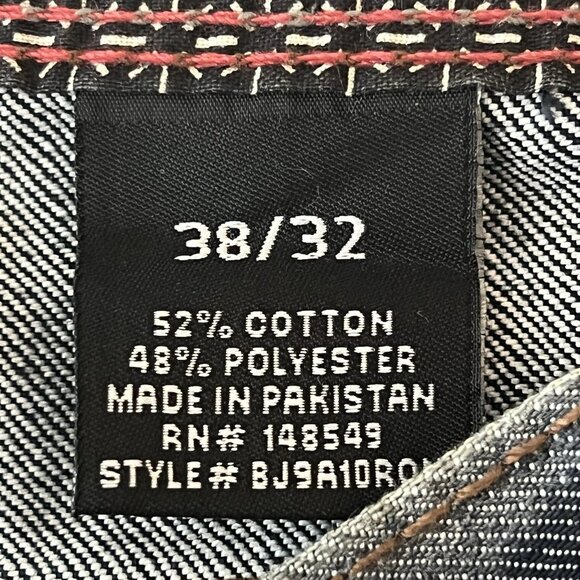 NWT Truth Substance Common Men's Ronin Blue Denim Jeans 38x32 Slim Fit Straight - Picture 8 of 12